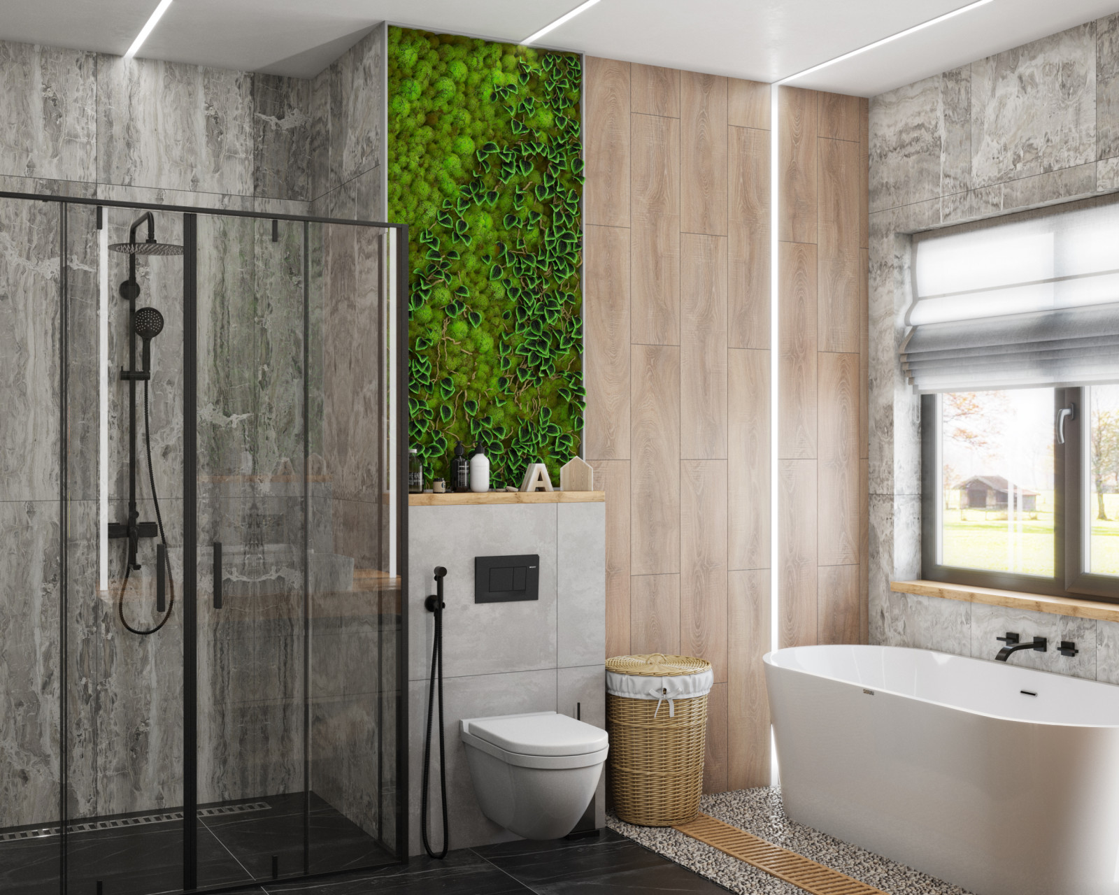 Ванная в эко-стиле