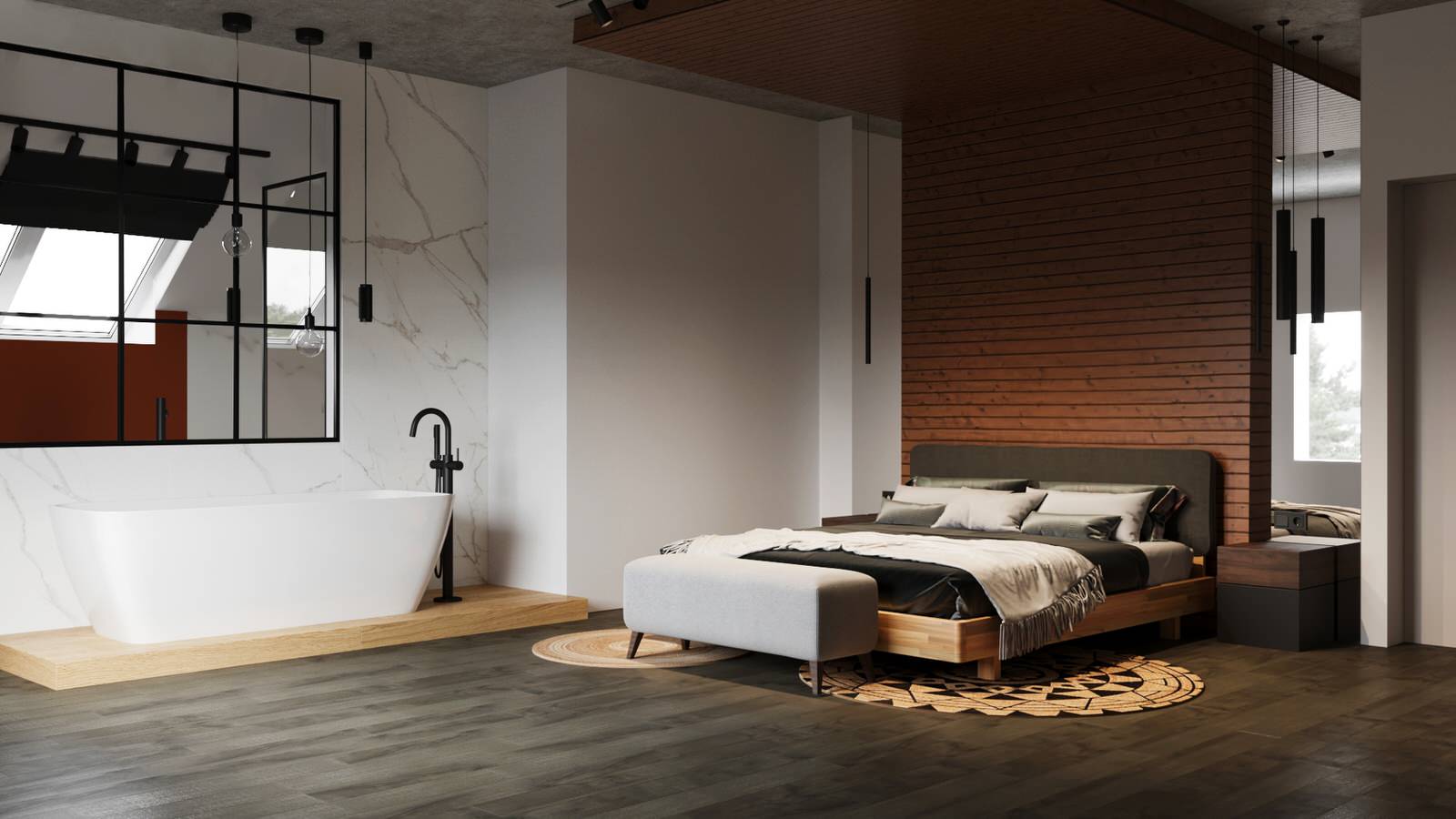 Нестандартная планировка в загородном поместье