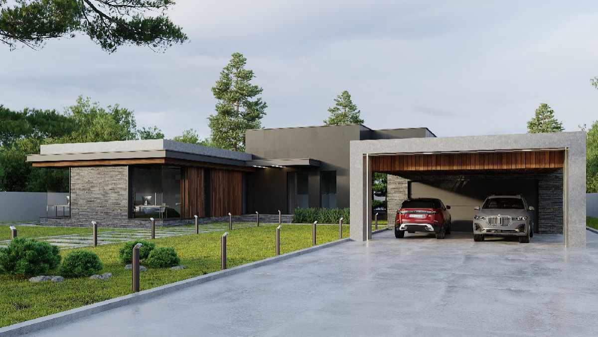 Обложка проекта: Проект частного дома на берегу реки Кубань