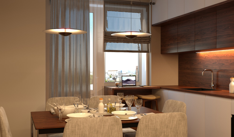 Кухня-гостиная в современном виде