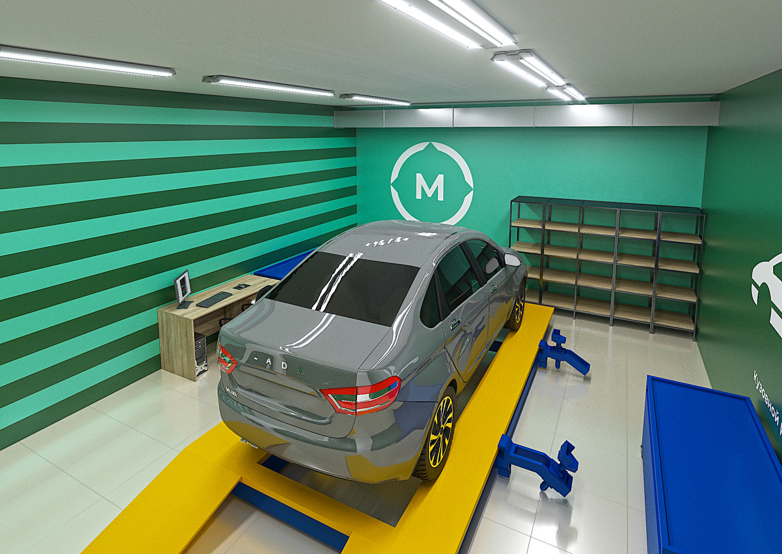 Дизайн-оформление мастерских по утвержденной стилистике Министерства образования