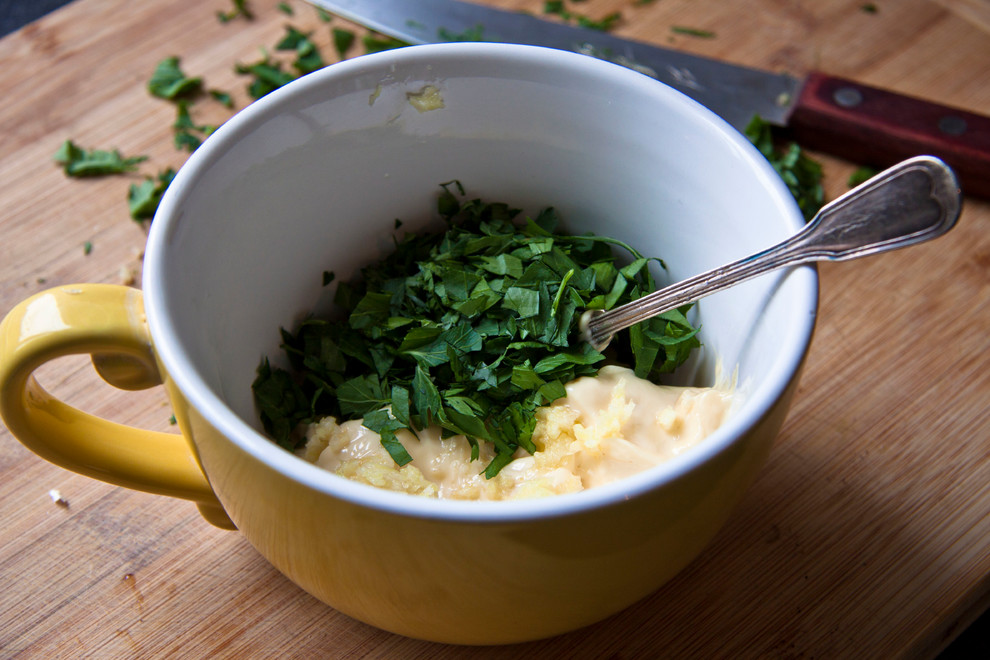 Рецепт: Французский хлеб с сюрпризом — за 10 минут