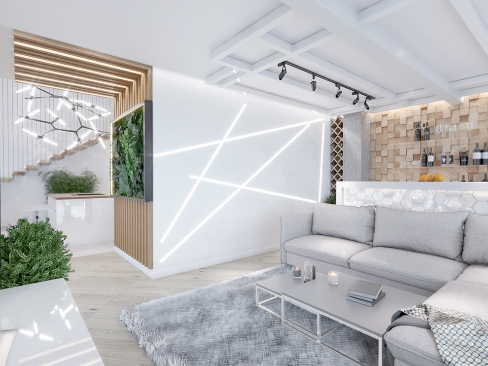 Интерьер двухуровневой квартиры