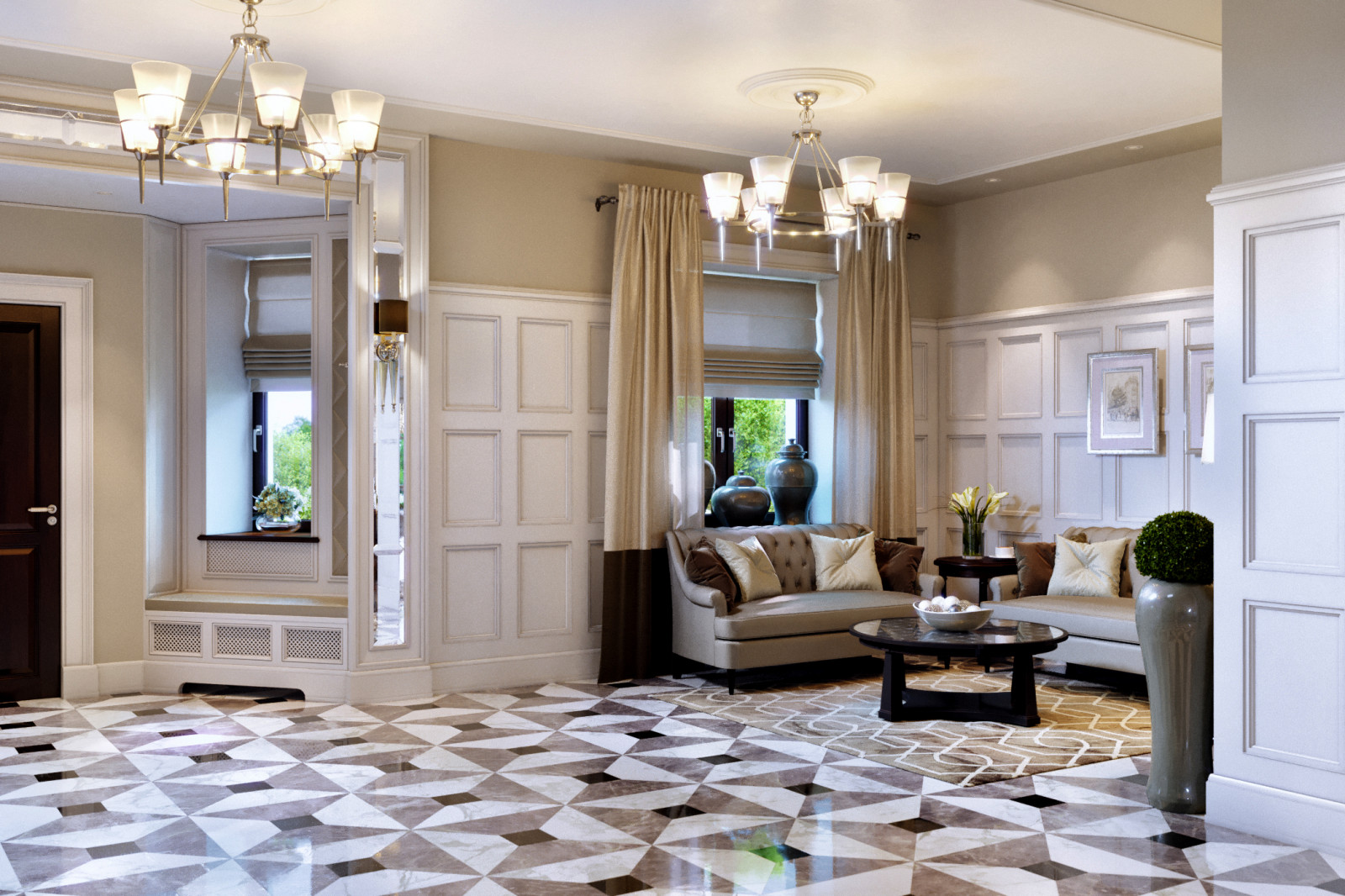 Лайково, холл