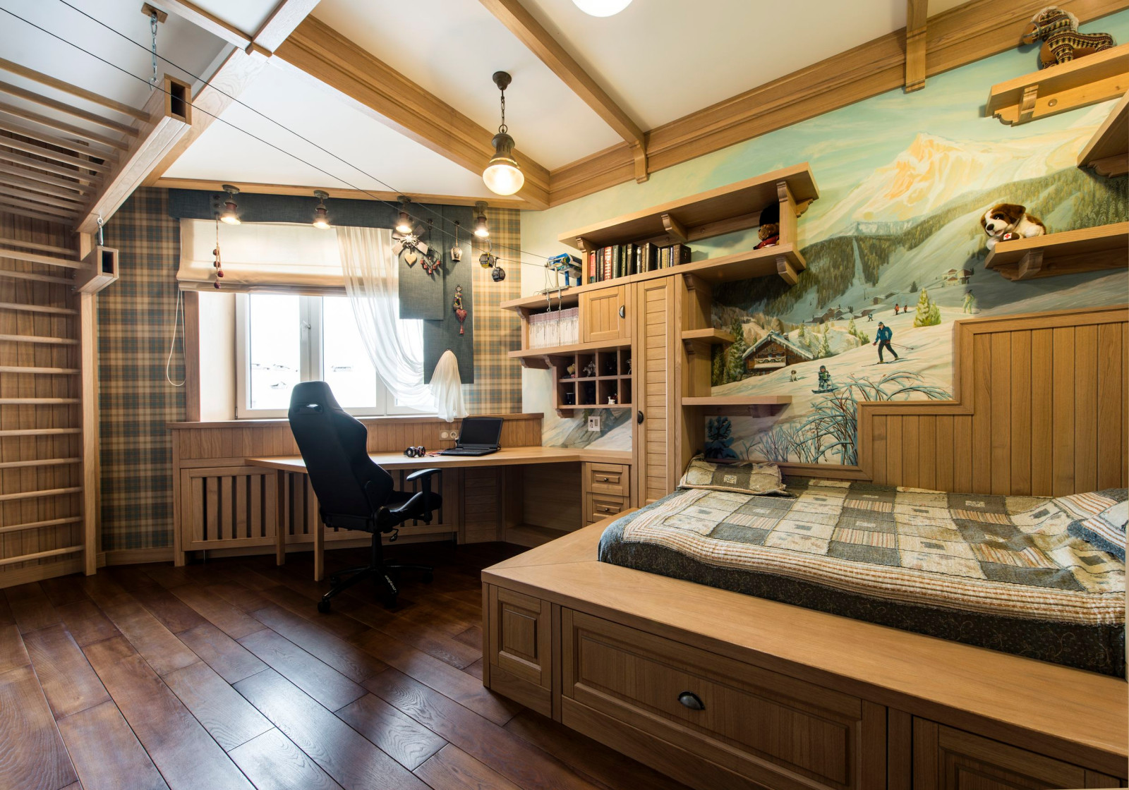 Комната младшего сына в альпийском стиле