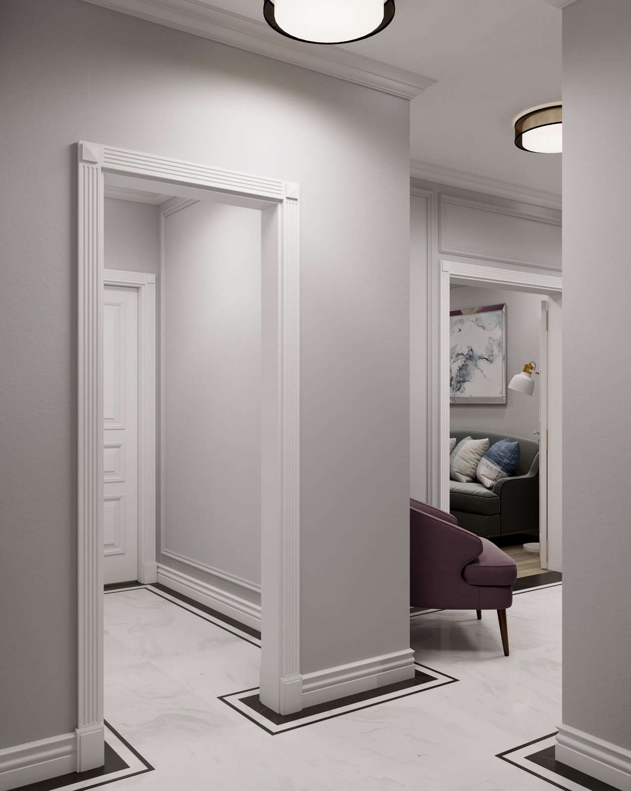 Дизайн проект квартиры в Москве в современном стиле