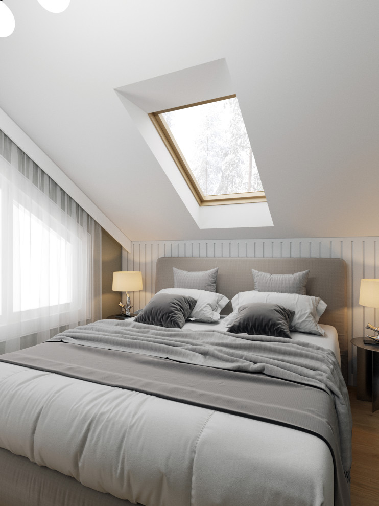 Дизайн проект каркасного дома в коттеджном поселке "Чайка", Московская область