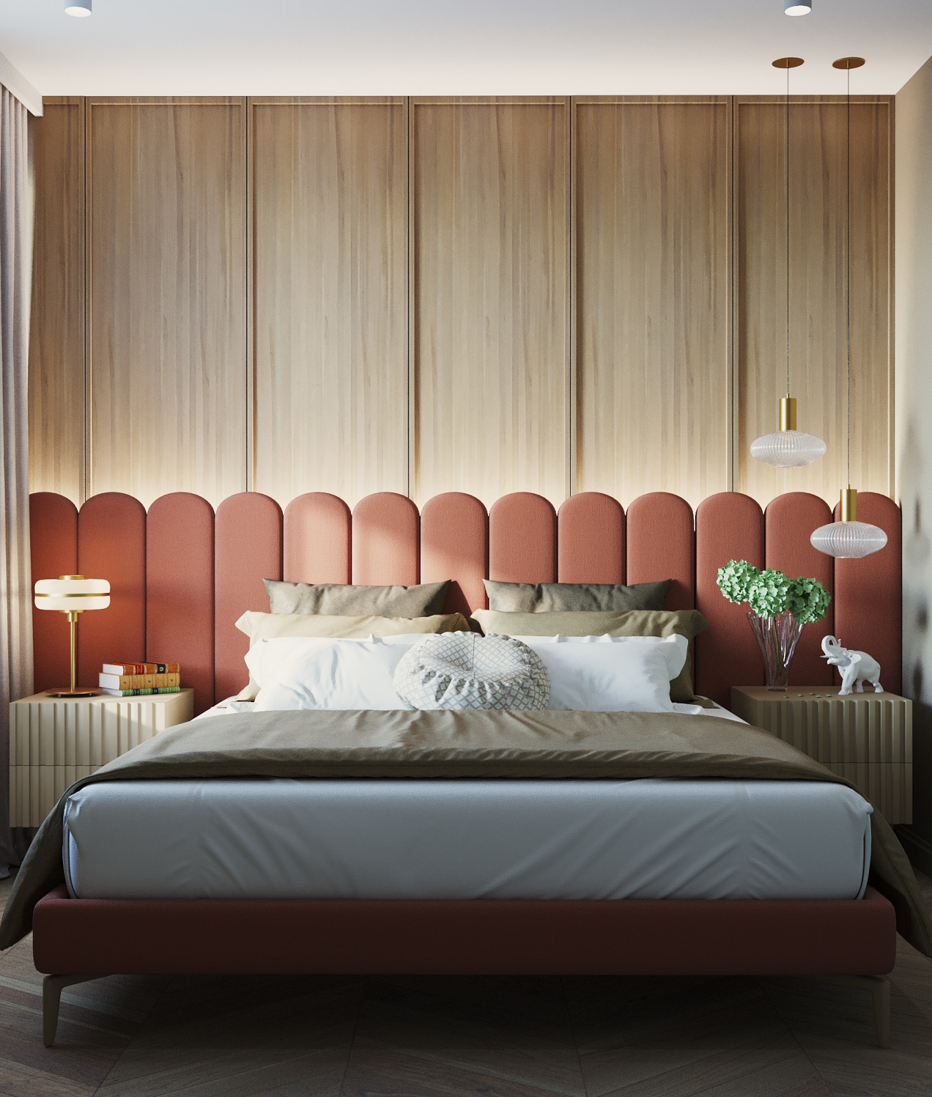 Спальная комната в ЖК Баухаус