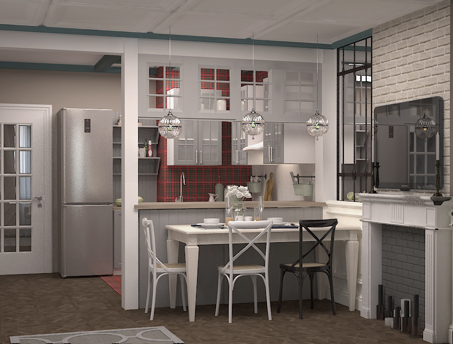 гостиная-столовая