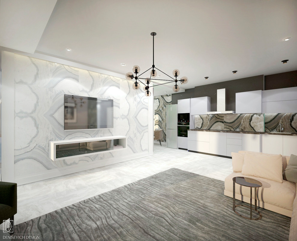 Кухня-гостиная в ЖК Пионерский