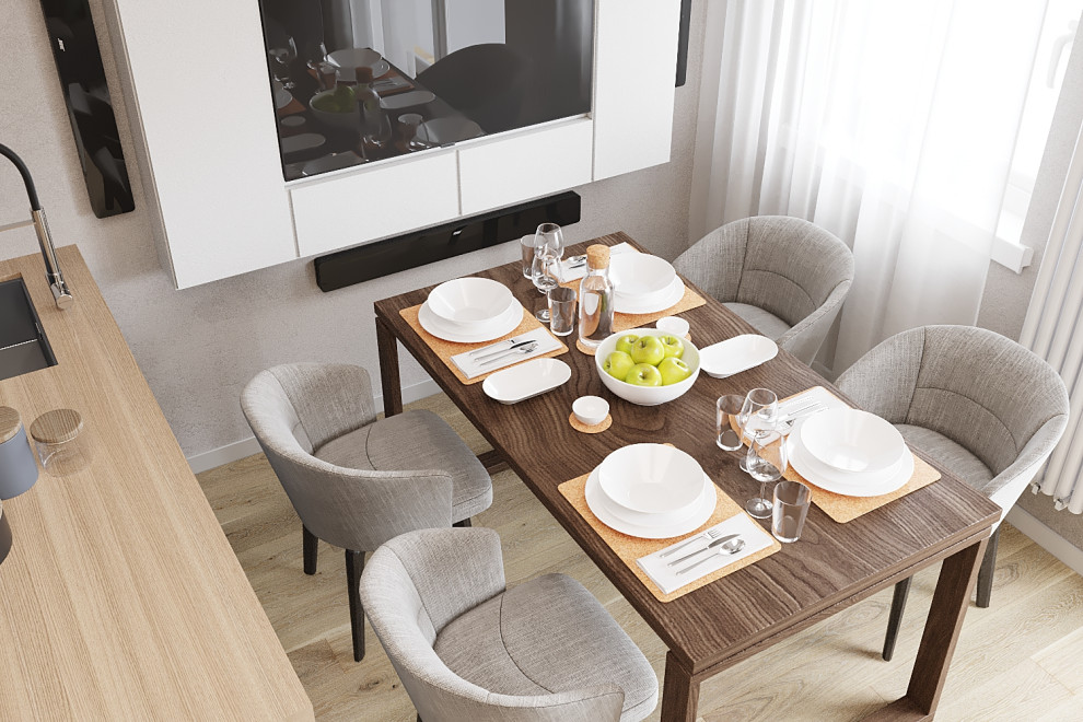 Квартира за городом в природных цветах