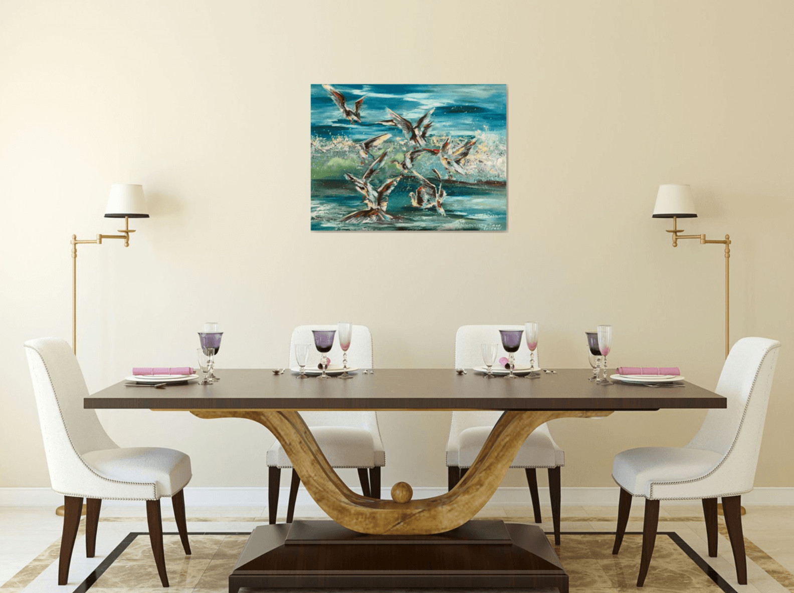 Работы художницы Дианы Маливани - Столовая - Дизайн интерьера (1)