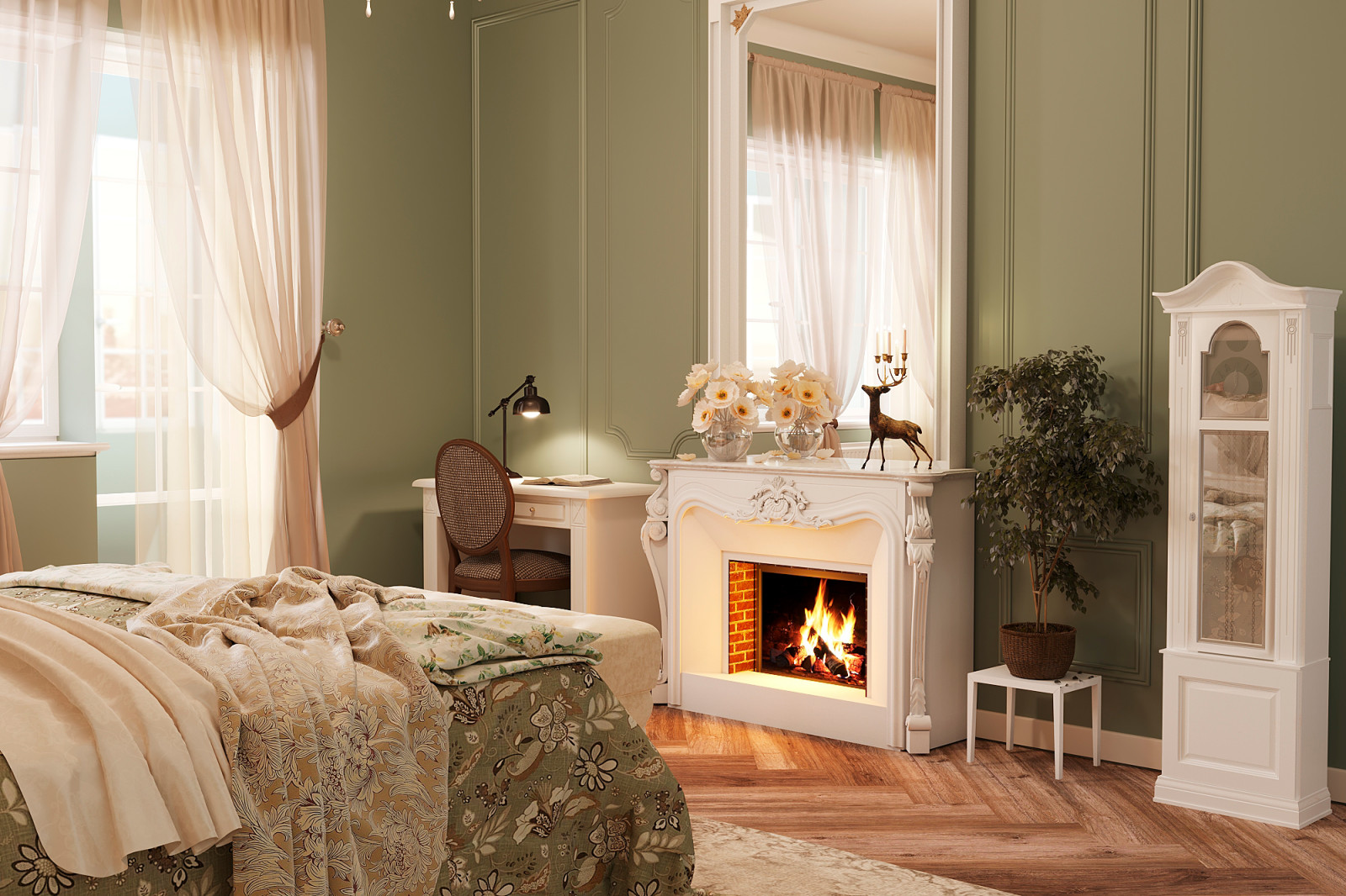 Спальня в классическом стиле