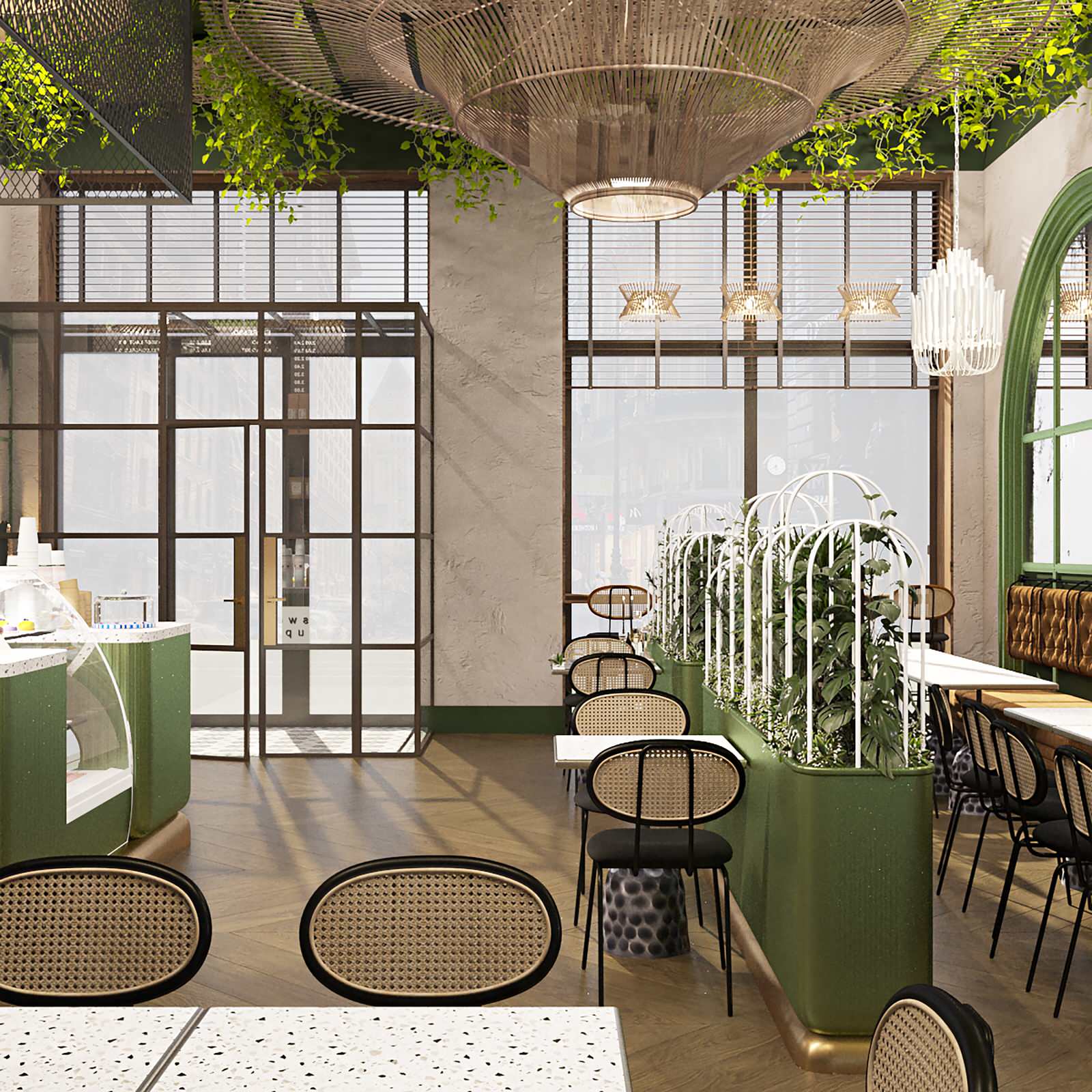 Обложка проекта: Дизайн-проект интерьера Кафе-Кондитерская