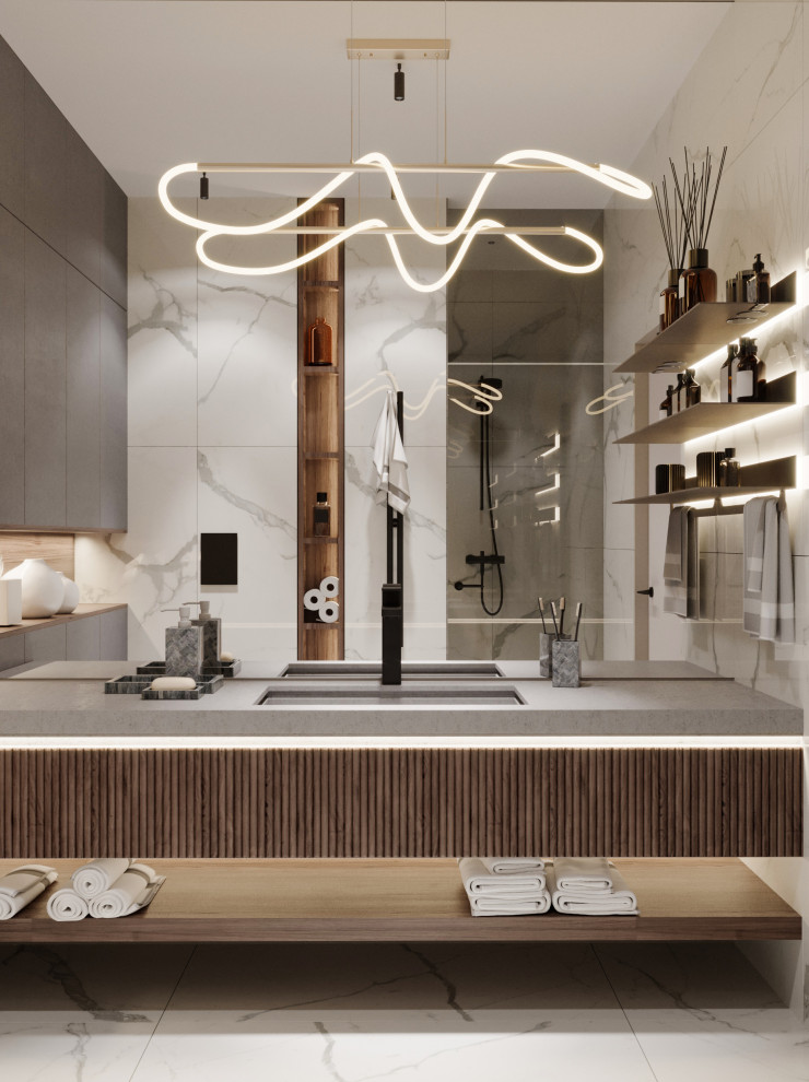 Дизайн проект квартиры в Искра парк 93кв м