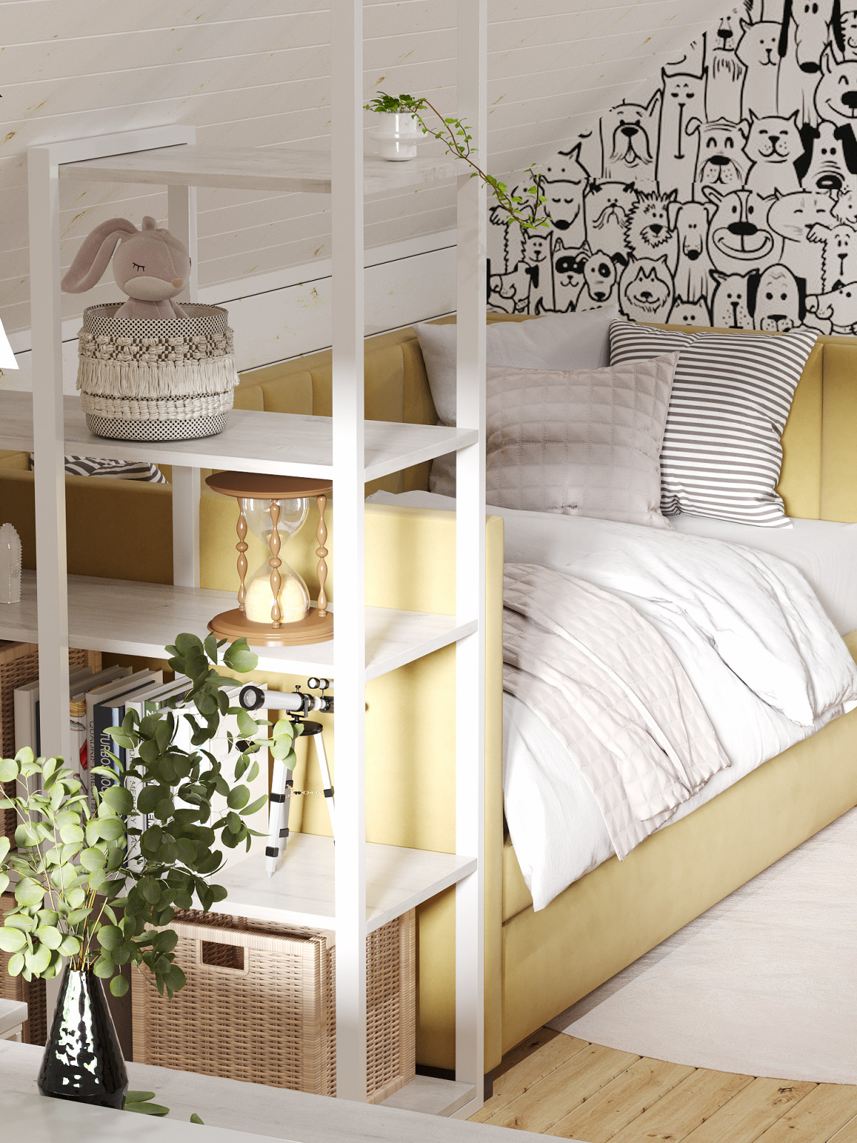 Обложка проекта: Дизайн 2го этажа в доме из бруса