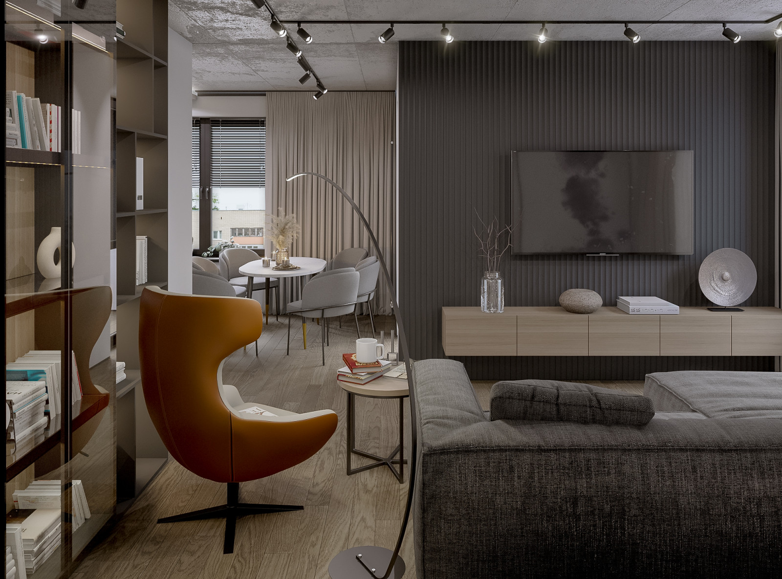 Квартира в современном стиле с элементами Лофт