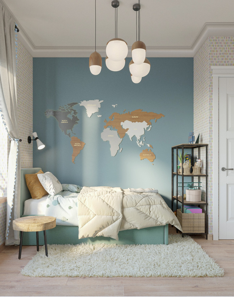 Квартира с этническими мотивами.