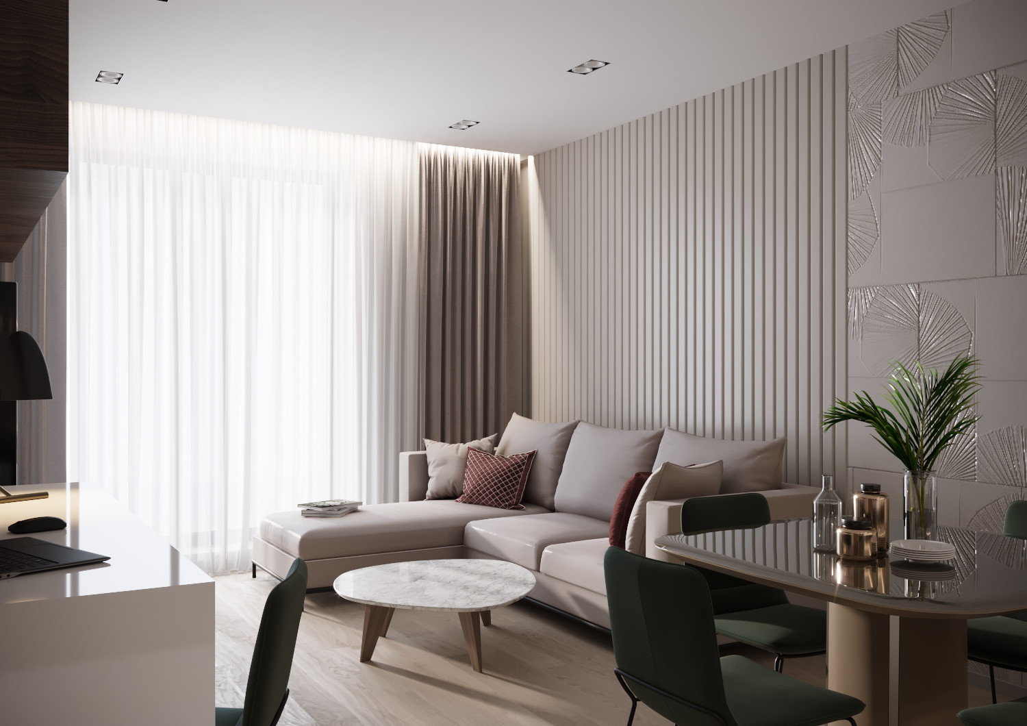 Обложка проекта: Квартира 80 м.кв., г. Минск, ул. Смолячкова/Визуализации