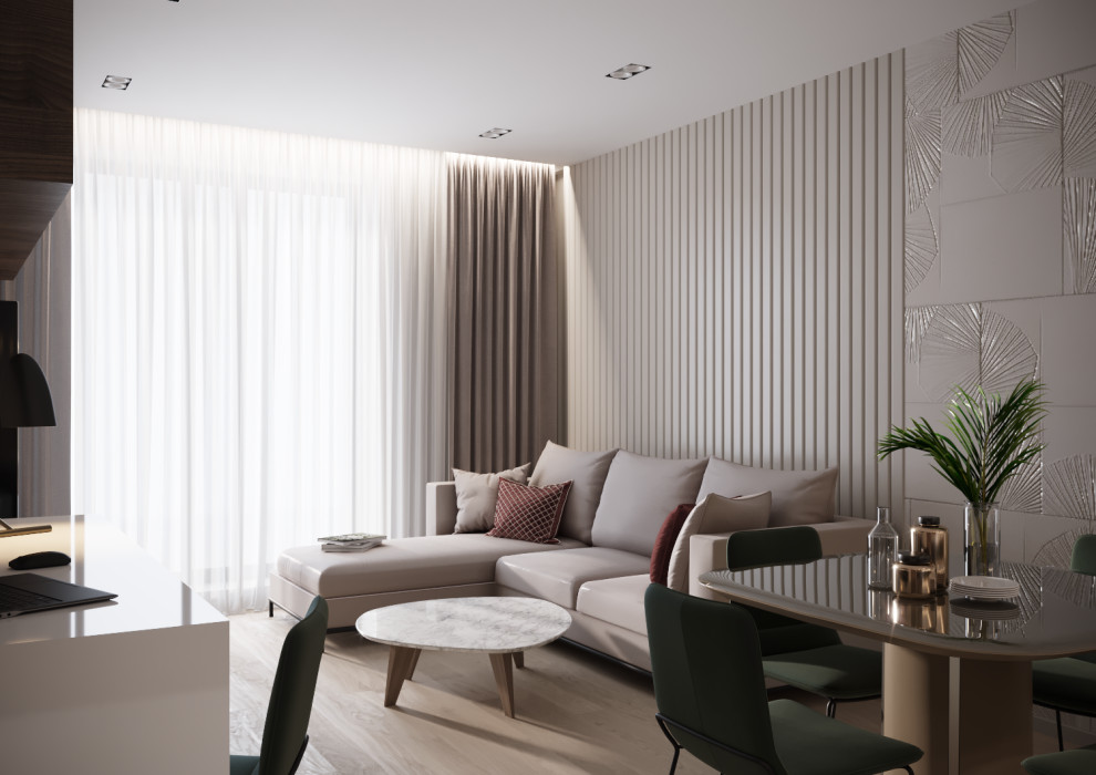 Обложка проекта: Квартира 80 м.кв., г. Минск, ул. Смолячкова/Визуализации