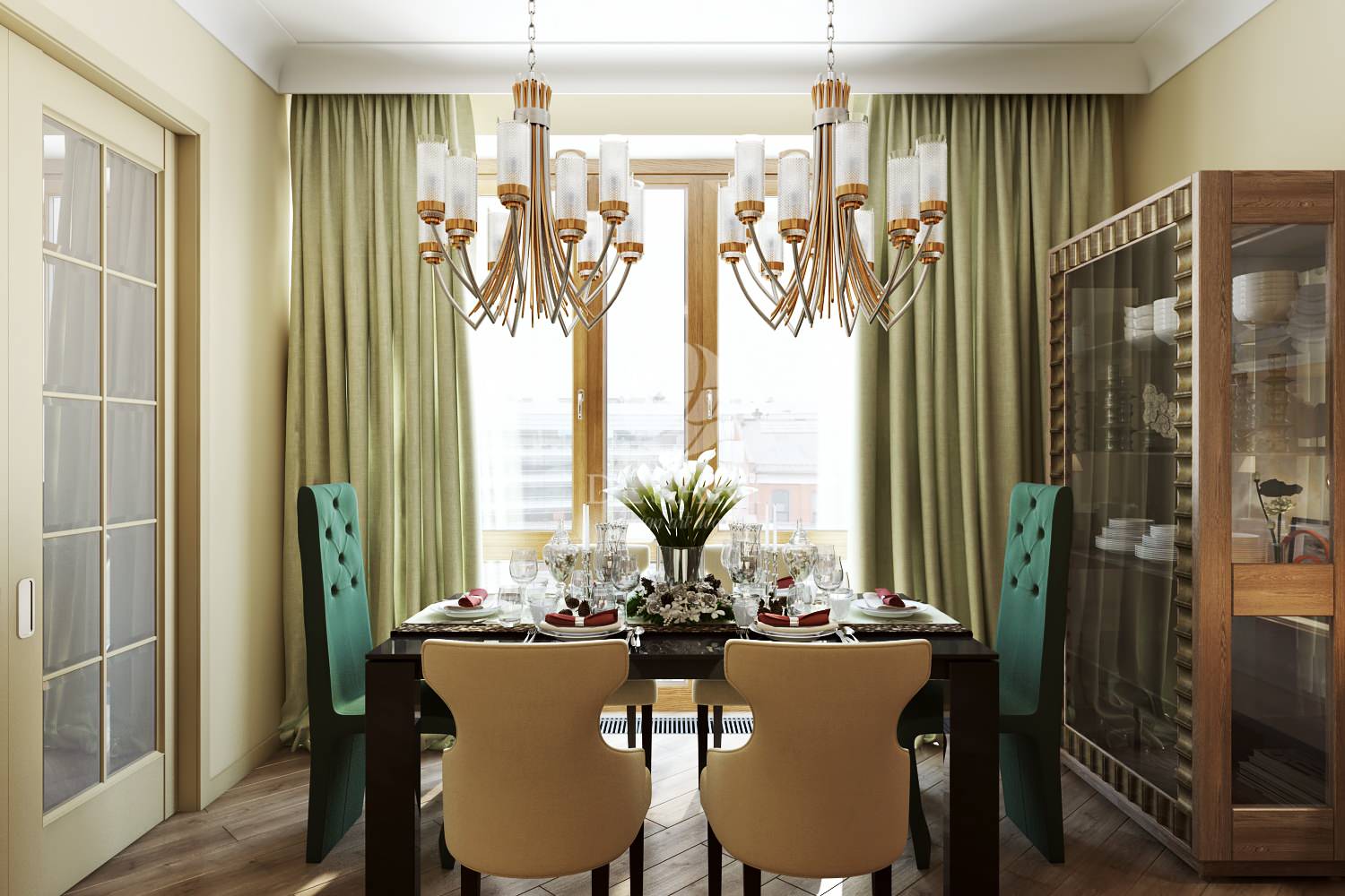 . БАУМАНСКАЯ. КУХНЯ-ГОСТИНАЯ-СТОЛОВАЯ