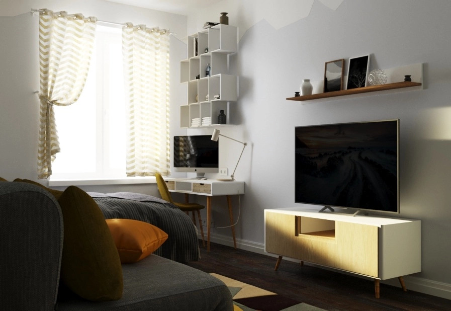 Комната в стиле скандинавия