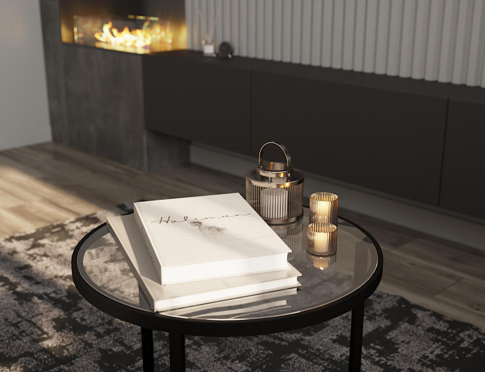 Обложка проекта: Кухня-гостиная 28 кв. м  в ЖК "Парковый", г. Белгород.