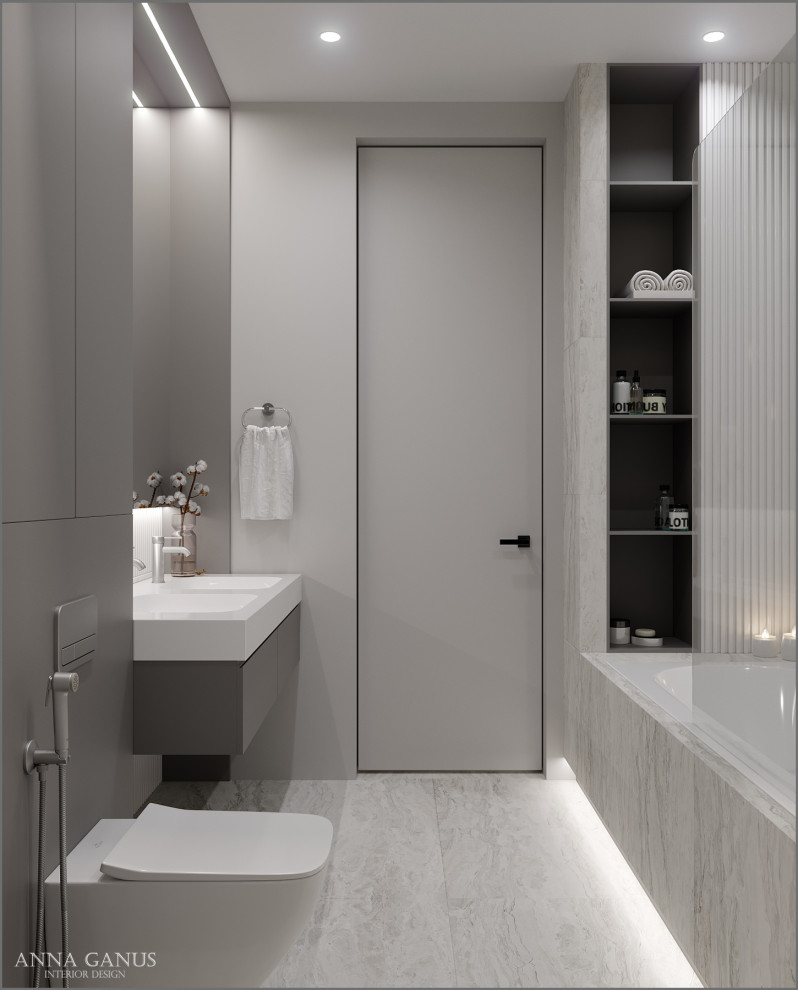 Монохромные линии. Проект квартиры в центре Екатеринбурга