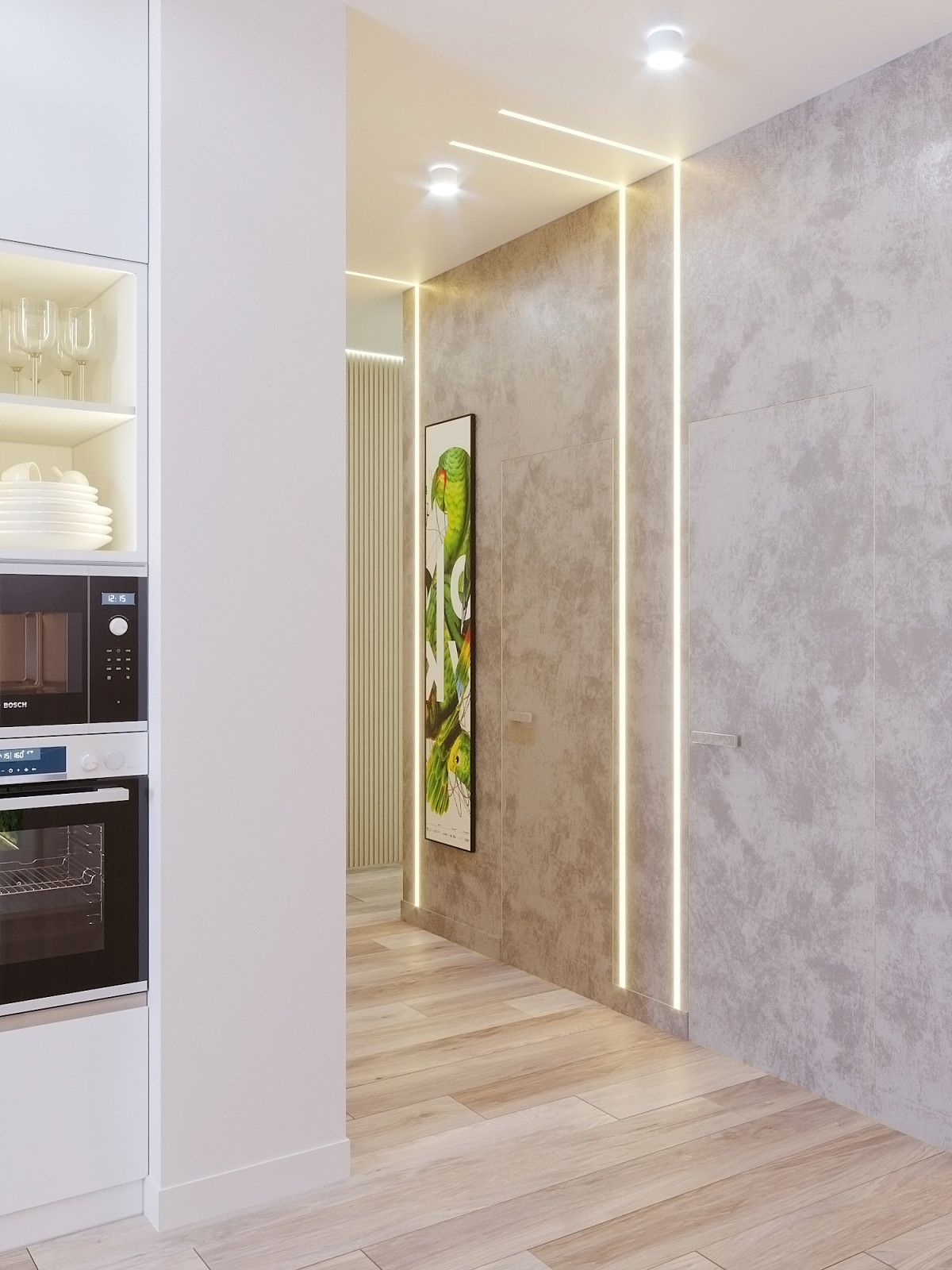 Квартира 90 м.кв. Фьюжн скандинавского и эко стилей