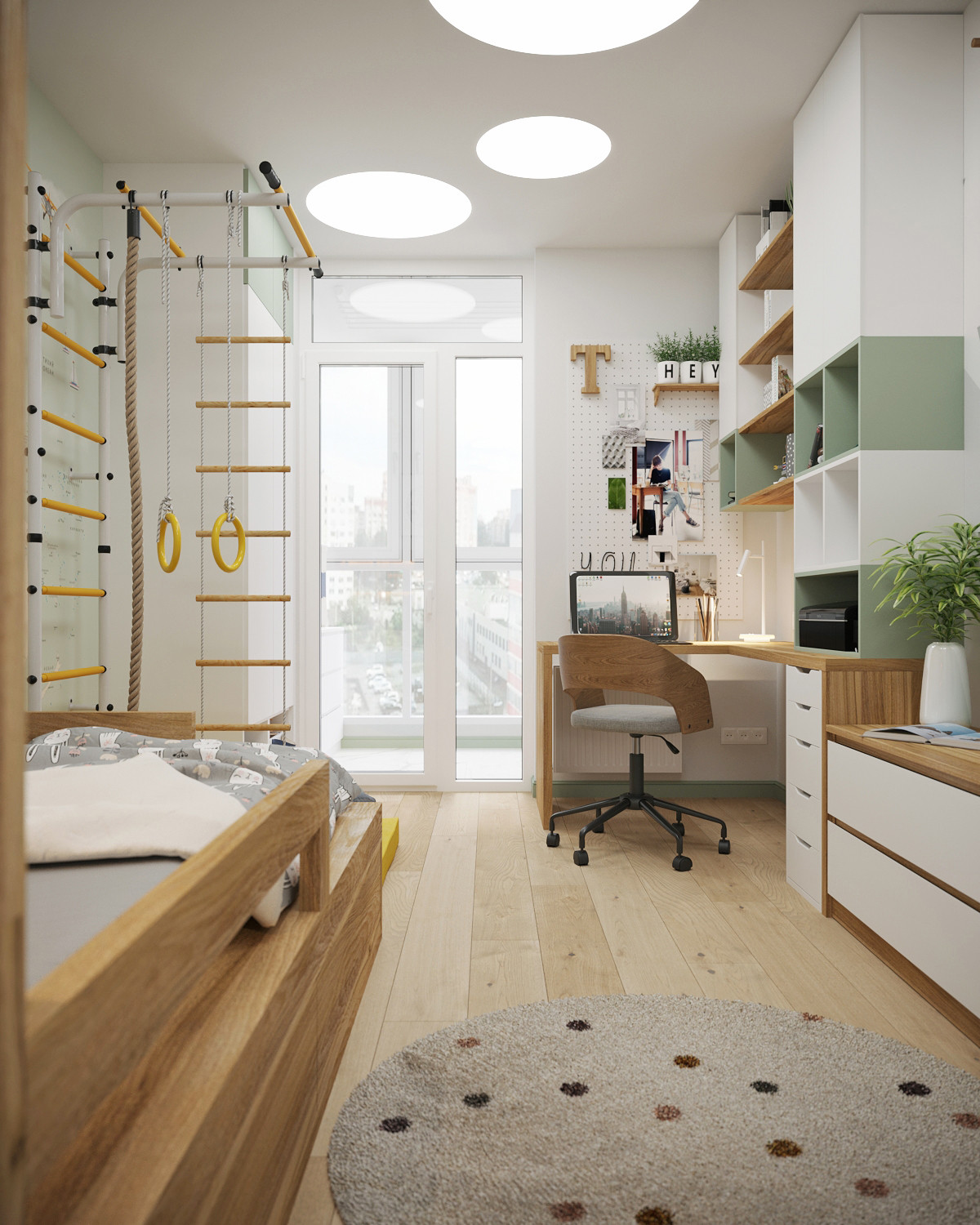 Зеленые акценты в ЖК на ул.Юбилейной