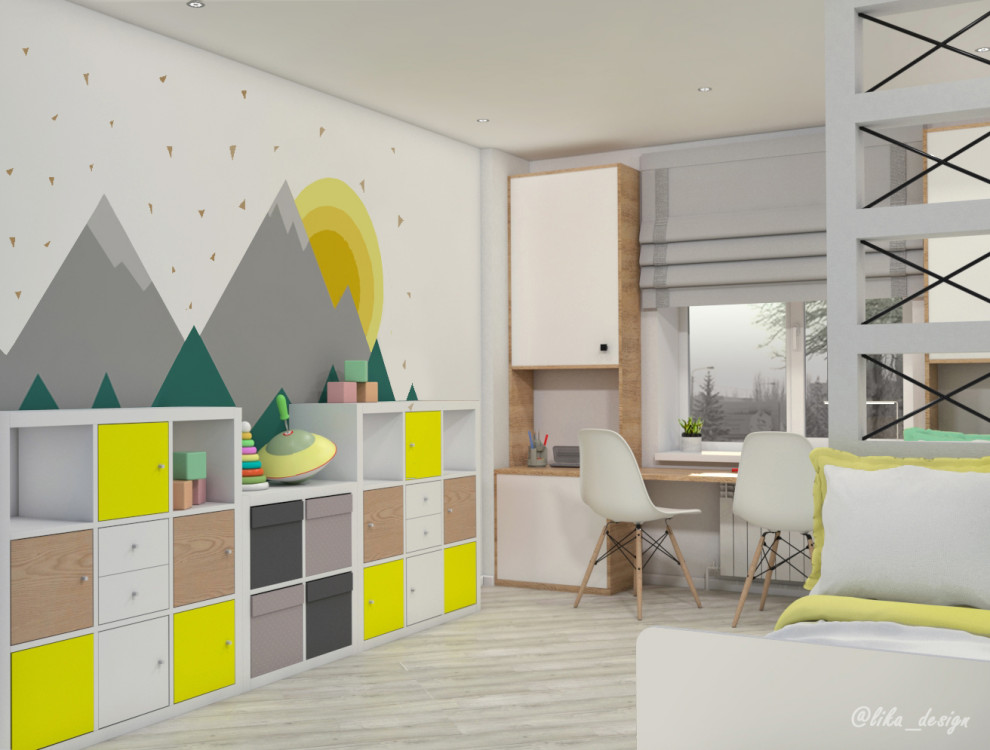 Светлая трёшка для семьи блогера-кондитера ЖК "Горизонт"