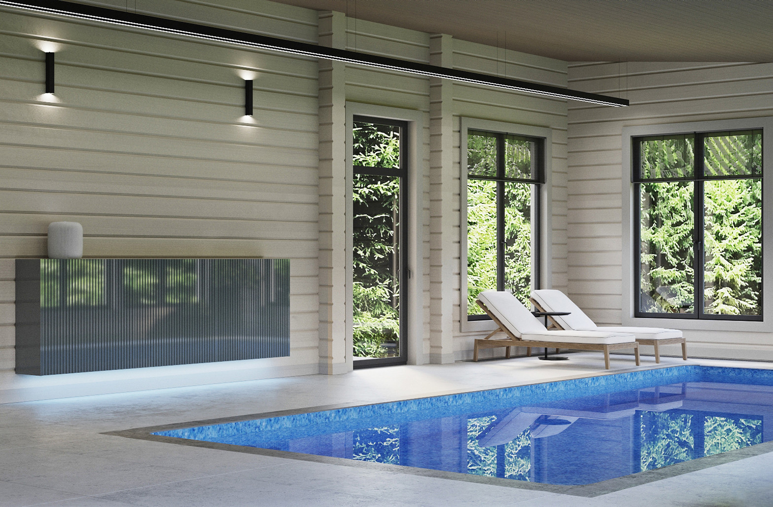 Интерьер загородного дома, 400 м2