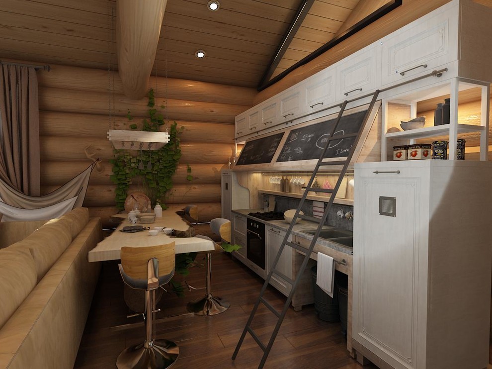 Обложка проекта: Проект, интерьер бани из бревна