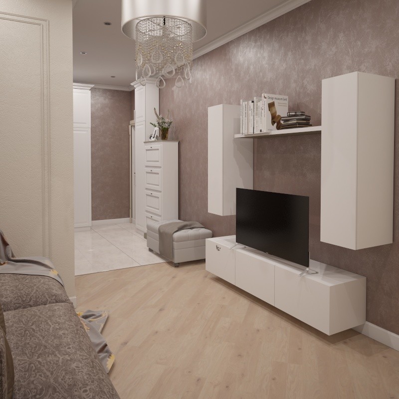 холл в трехкомнатной квартире