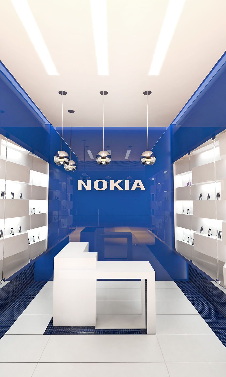 Интерьер магазина электроники NOKIA