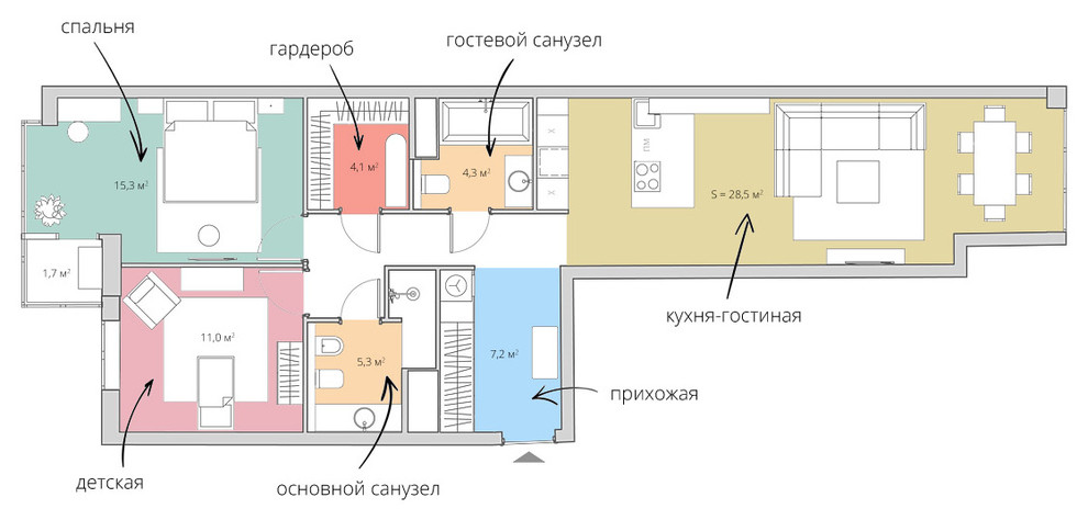 Планировка проекта SCOLCOVO, Московская обл. | Студия BTNK Architects