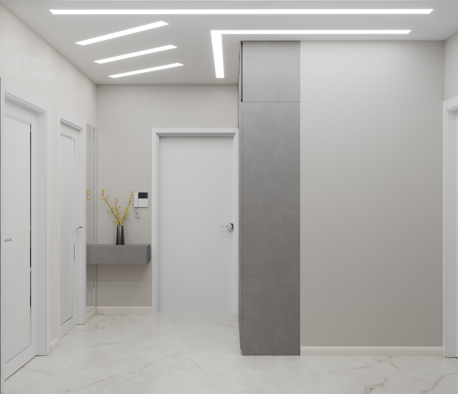 Проект 2х комнатной квартиры для молодой пары с детской для мальчика на вырост