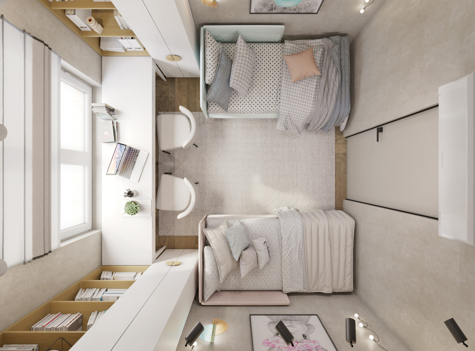 Квартира в современном стиле с элементами Лофт