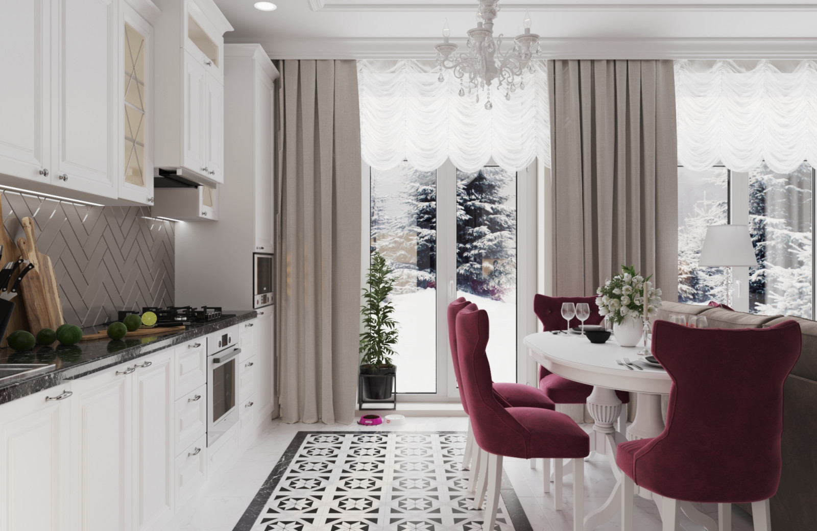 Неоклассика в таунхаусе