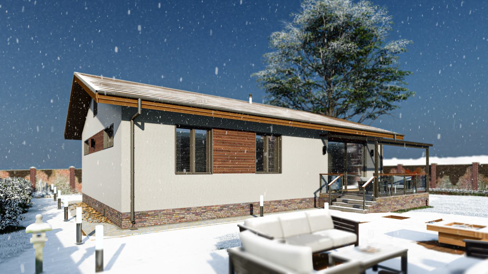 Обложка проекта: Индивидуальный одноэтажный жилой дом