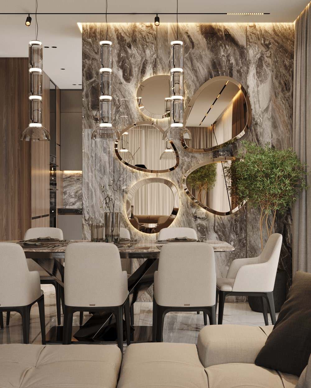 Обложка проекта: МФК Capital Towers, 155м.кв.