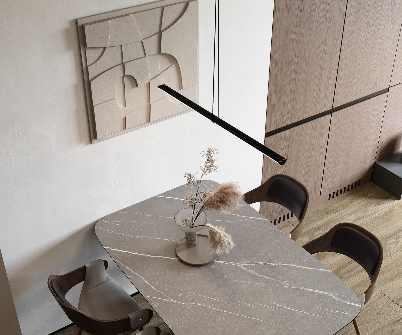 Евродвушка в жк Ilove 78м2 минимализм с элементами ваби-саби