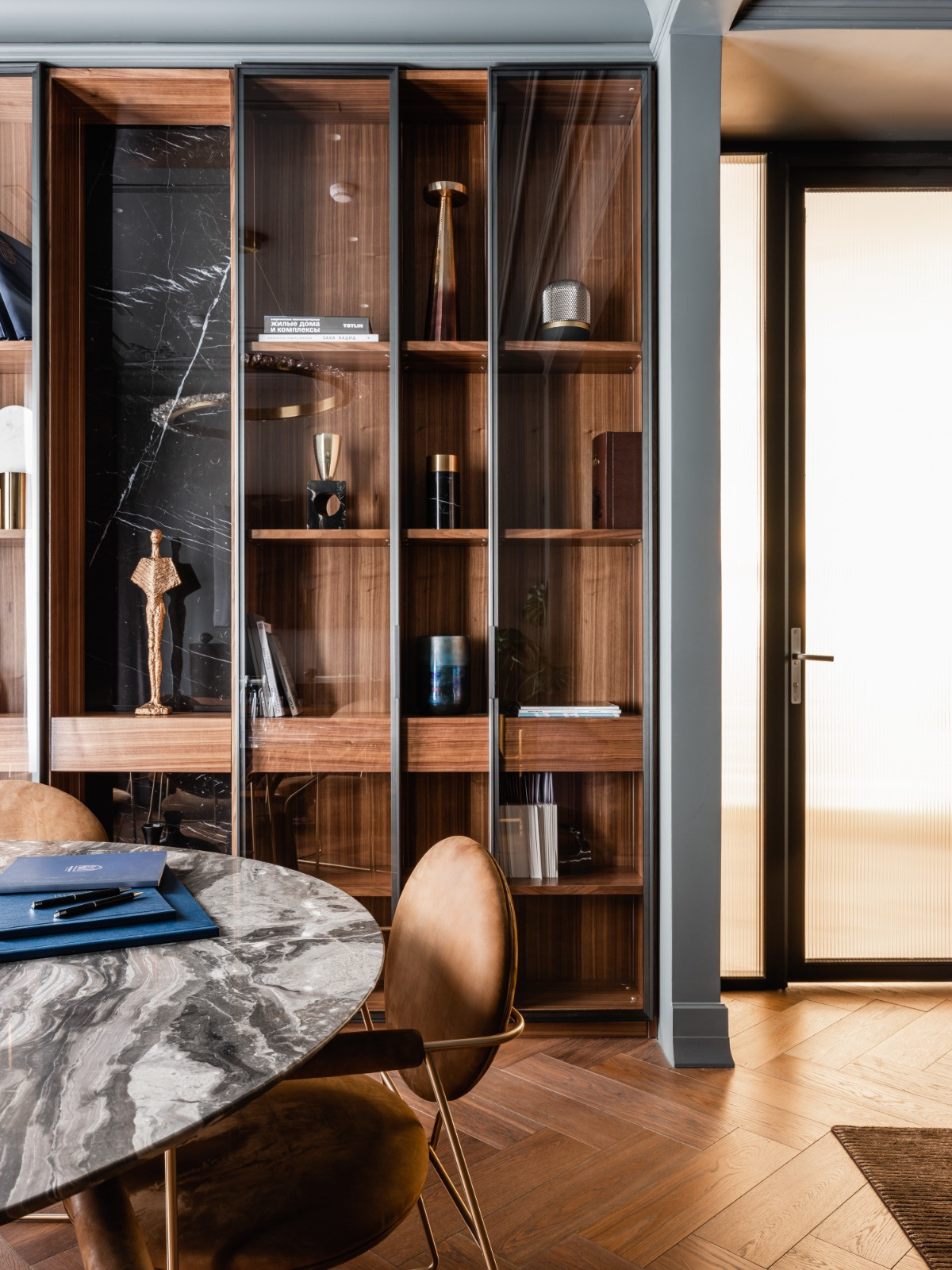 Инженерная доска Термодуб, рисунок Английская ёлка