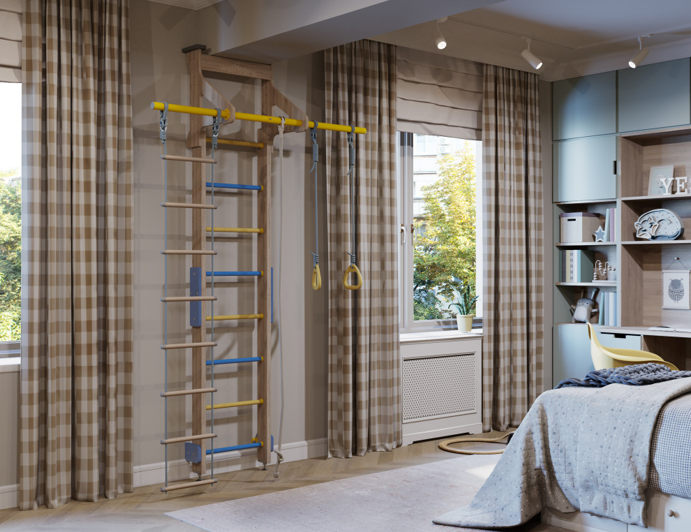 Мягкий эклектичный интерьер квартиры 205 кв.м.