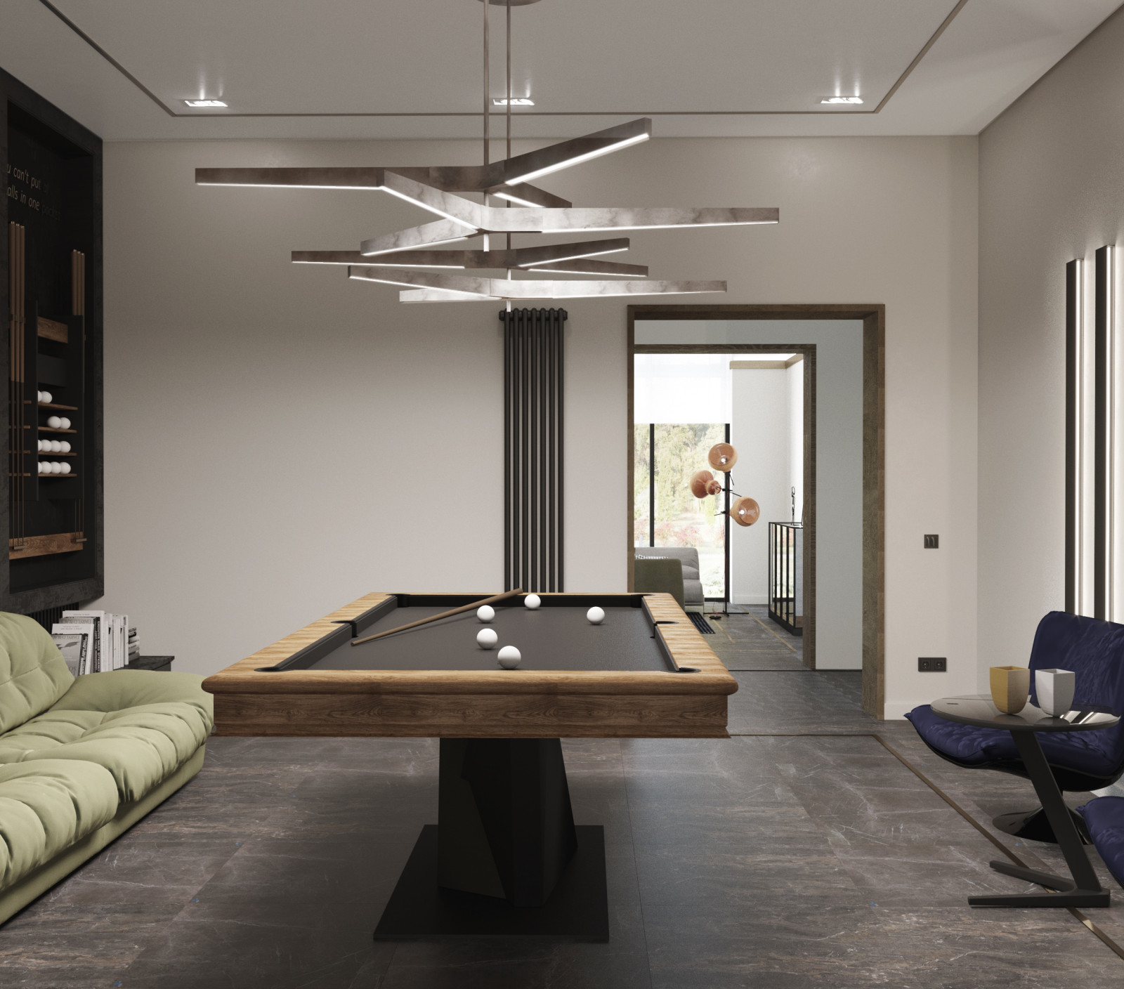 Бильярдная в загородном доме во Владимирской области