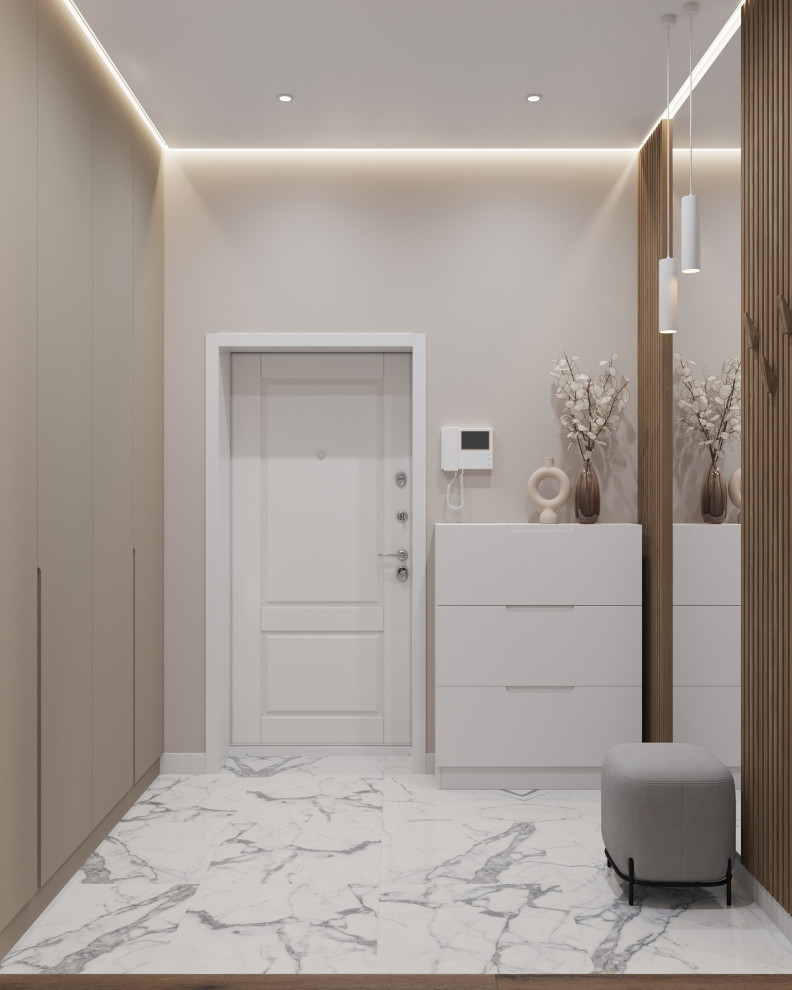 Обложка проекта: Прихожая светлых оттенках