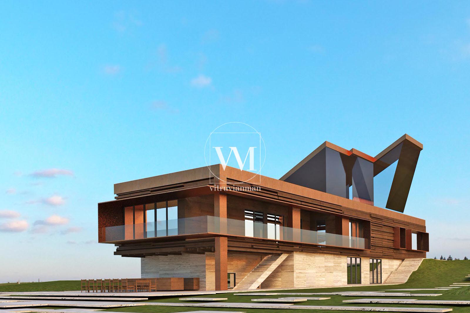 Дом в современном стиле - Архитектура дома - Проектирование дизайн строительство