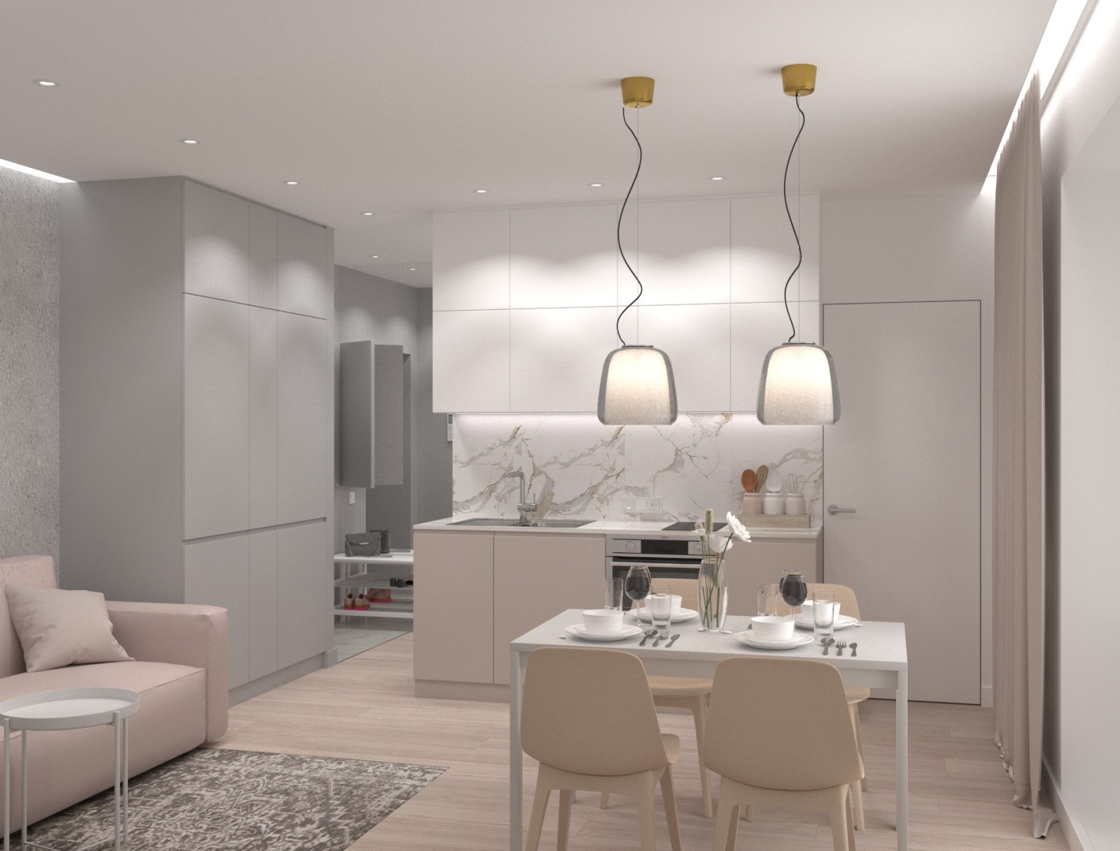 Однокомнатная квартира 38 м.кв. на улице Ломако