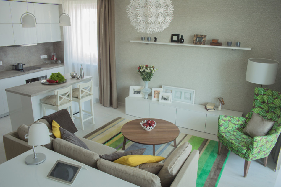 Дизайн интерьера квартиры в современном стиле: реальные фотографии из Вильнюса