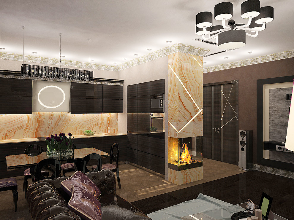 Квартира в темных тонах